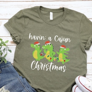 Cajun Christmas Shirt, Cajun Christmas, Bayou Christmas, Cajun Shirt, Cajuns Shirt, New Orleans Shirt, Christmas Cajun Alligator shirt
