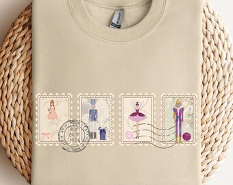 Retro nutcracker Christmas shirt, Nutcracker sweater, Nutcracker ballet shirt, sugar plum fairy sweatshirt dance teacher gift holiday ballet