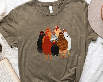 chicken breeds shirt, chicken lady shirt, chicken lover shirt,chicken shirt women funny,gift chicken lover,funny chicken shirt,chicken gifts