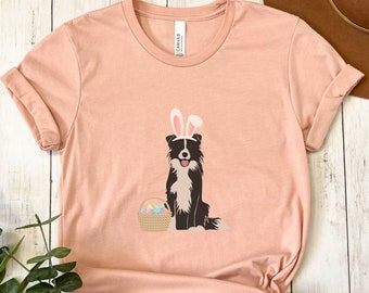 easter border collie t shirt, border collie shirt, collie lover gifts, dog lover shirts, border collie mom, border collie lover, easter dogs