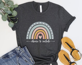 choose to include shirt, inclusion matters shirt, diversity equity and inclusion, sped teacher shirt,inclusion shirt,equality shirt, teacher
