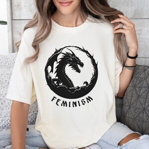 feminism dragon fantasy t-shirt, feminist apparel, feminism t shirt fantasy dragon shirt feminism shirt womens rights tee women rights shirt
