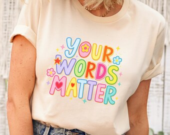 Speech Therapy Shirt, Speech Language Pathologist TShirt, SLP Gift, Communication Specialist Tee, Speech Therapist t-shirt, language teacher