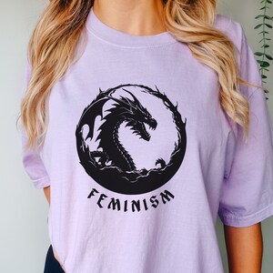 feminism dragon fantasy t-shirt, feminist apparel, feminism t shirt fantasy dragon shirt feminism shirt womens rights tee women rights shirt