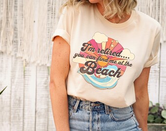 strandpensioenshirt, pensioenfeest met strandthema, cadeau strandpensioen, pensioenshirt, pensioent-shirt, pensioen t-shirt cadeau