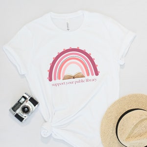 public library shirt, support your library shirt, library lady shirt, library assistant shirt, library shirt, librarian shirts,reading shirt