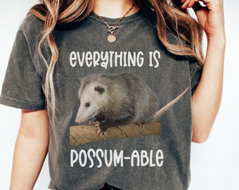 funny opossum shirt, cute opossum tee, opossum lover gift, opossum t shirt, possum t shirt, animal pun tee shirt, opossum funny animal shirt