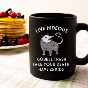 possum mug, opossum mug, opossum coffee mug, opossum gifts, possum gifts, possum lover gift, opossum cup, funny animal mug, gag gift,opossum