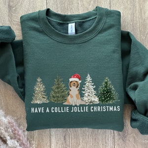 rough collie Christmas sweatshirt, rough collie shirt, rough collie sweatshirt, rough collie gifts, collie mom gifts, rough collie clothing