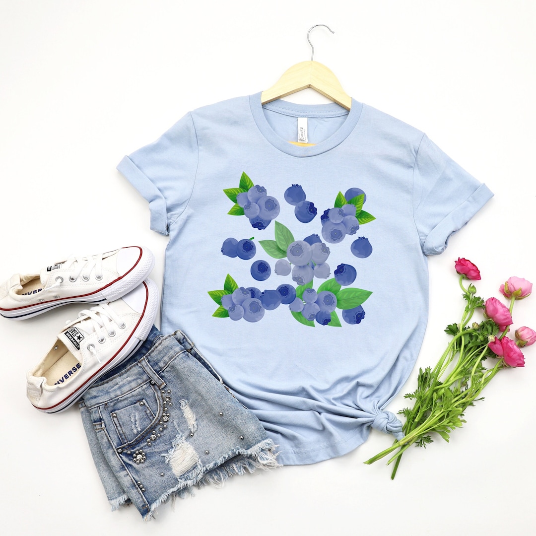 Blueberries Shirt Blueberry Tshirt Blueberry Shirt Etsy