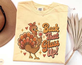 Wine Thanksgiving Shirt, Funny Turkey Tee, Wine Lover T-shirt, Turkey Meme tshirt, comfort colors retro turkey Day Tee, friends thanksgiving
