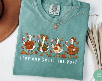 Wine Thanksgiving Shirt, Funny Turkey Tee, Wine Lover T-shirt, Goose Meme tshirt, comfort colors turkey Day Tee, friends thanksgiving