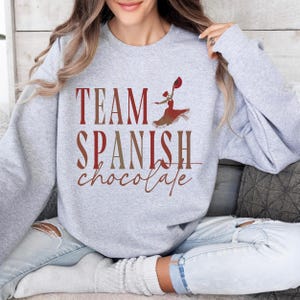Spanish chocolate nutcracker crewneck, nutcracker sweater, nutcracker season, nutcrackers shirt nutcracker ballet sweatshirt Cute Nutcracker image 4