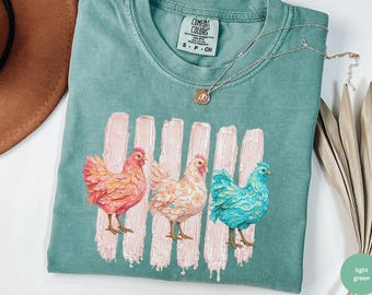 funny chicken shirt, comfort colors chicken t-shirt, crazy chicken lady tee, chicken lovers tshirt, farm life shirt, chicken mom shirt, farm