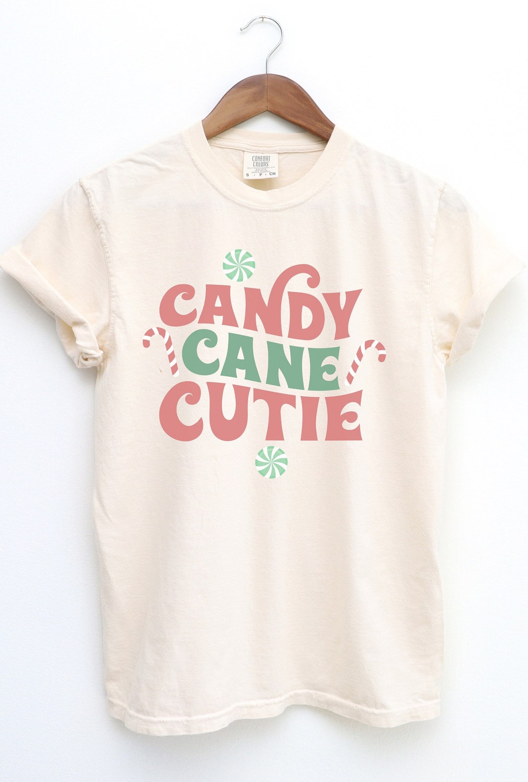 Candy Cane Cutie Shirt, Candy Cane Shirt, Comfort Colors Christmas