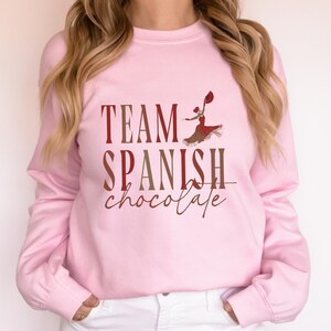 Spanish chocolate nutcracker crewneck, nutcracker sweater, nutcracker season, nutcrackers shirt nutcracker ballet sweatshirt Cute Nutcracker image 6