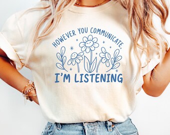 Speech Therapy Shirt, Speech Language Pathologist TShirt, SLP Gift, Communication Specialist Tee, Speech Therapist t-shirt, language teacher
