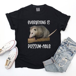 funny opossum shirt, cute opossum tee, opossum lover gift, opossum t shirt, possum t shirt, animal pun tee shirt, opossum funny animal shirt bild 5