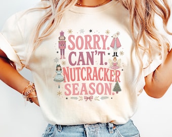 Nutcracker season ballerina shirt, Nutcracker dancer comfort colors shirt, ballerina t-shirt, dance teacher gift, holiday ballet shirt
