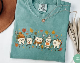 Dental Thanksgiving Shirt, Dentist Thanksgiving Tee, Fall Dental hygienist t-shirt dental office outfit dental squad tshirt cute dental gift