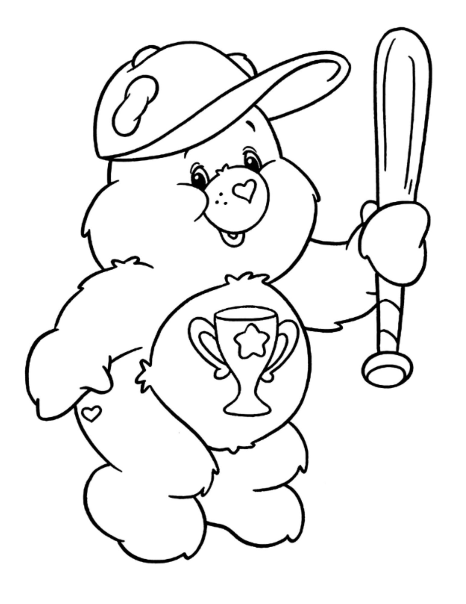 Care Bear Coloring Book, 28 Care Bear Pictures to Print for Children's ...
