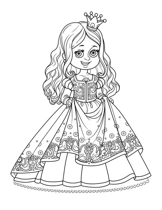 Printable Princess Coloring Pages 70 Pages -  Sweden