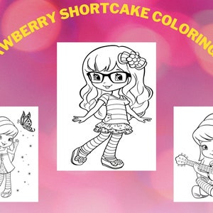 Strawberry Shortcake Coloring Book 55 Pages, Coloring Pages Printable 