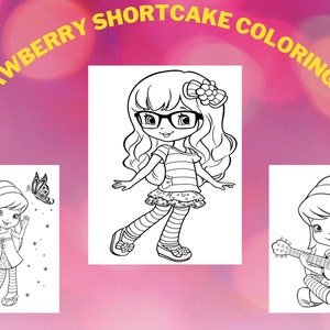 Strawberry Shortcake Paint Box Book to Color Berry Sweet Steps - NEW  9781403760029