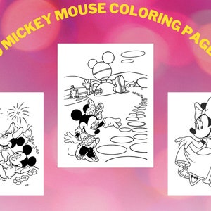 Mickey Mouse Coloring Book, 50 Mickey Mouse Pictures to Print for ...