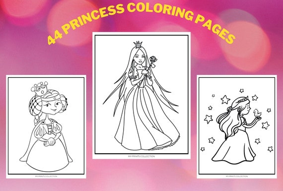 Livre de coloriage de 16 pages pour filles princesses
