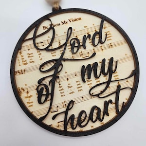 Be Thou My Vision Svg - Hymn Ornament Laser File - Svg Pdf Dxf Ai Png Jpg Webp Tiff