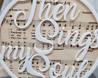 Then Sings My Soul Svg - How Great Thou Art Ornament Design - Svg Pdf Dxf Ai Png Jpg Webp Tiff