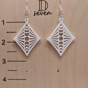 Moon phase earring svg – sun and moon laser cut file – boho celestial design for Glowforge, Cricut, svg, dxf, ai, png, pdf