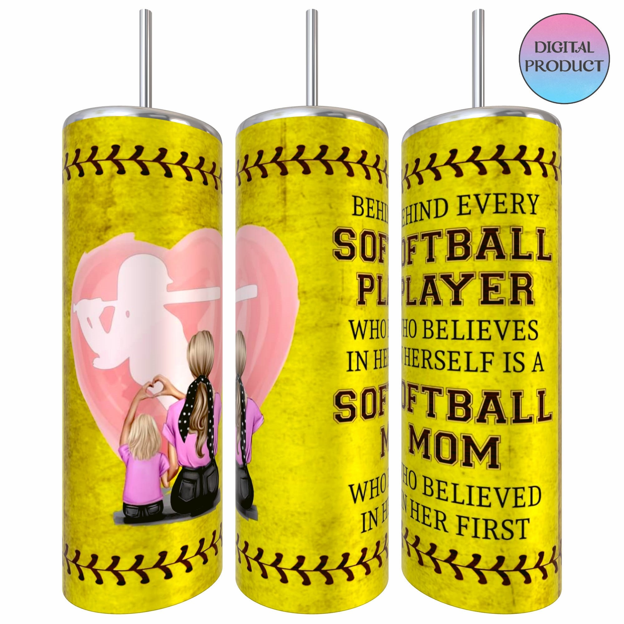 Behind Every Softball Player Is A Softball Mom Blond Hair W wo Etsy