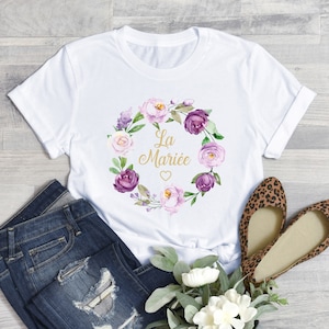 T-Shirt EVJF Future Bride Team Birthday Heart Love size S M LXL XXL