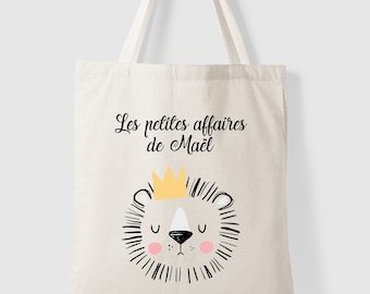 Tote bag Sac  Ecole les petites affaires lion