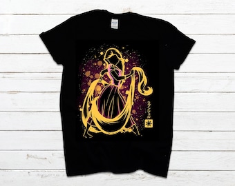 Top T-Shirt Tee Shirt Princess Rapunzel Tangled Disney Men Women Kids Children