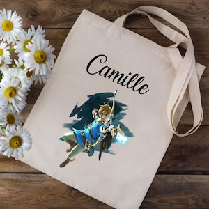 Tote bag School Bag Activity Tote Bag Zelda Personalized