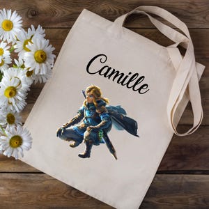 Tote bag School Bag Activity Tote Bag Zelda Personalized