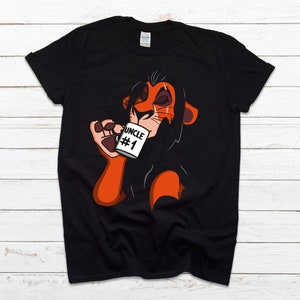 Black T-Shirt Men Women Children Scar Uncle 1 The Lion King Simba