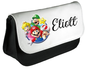 Trousse Personnalisée Ecole Crayon Mario world