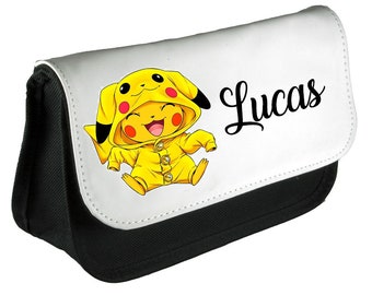 Trousse Personnalisée Ecole Crayon Pikachu