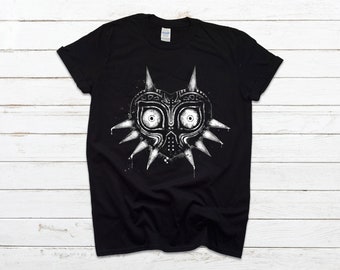 T-Shirt Black Man Woman Child Zelda Majora Mask