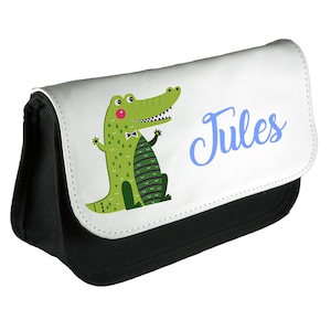 Personalized Pencil Case School Crocodile