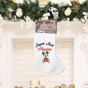 Customizable Christmas Sock Mickey Christmas Birthday Gift Deco Christmas