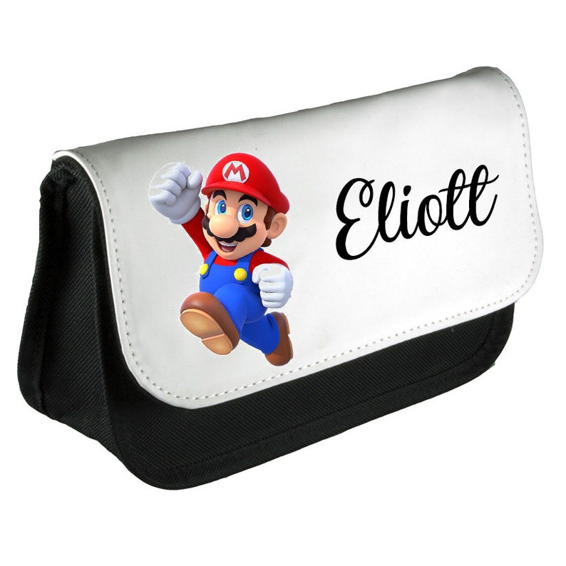 Trousse Personnalisée Ecole Crayon Mario image 1