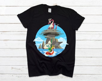 T-Shirt Noir Homme Femme Enfant The Legend of Zelda Wind Waker