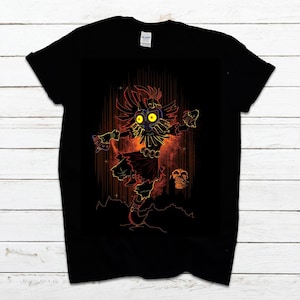 Top T-Shirt Tee Shirt The Legend of Zelda Majora's Mask N64 Skull Kid Men Women Kids Children