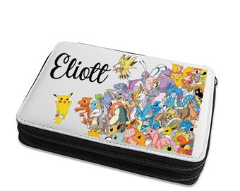 Trousse Complète  Ecole Crayon  Personnalisable Cadeau anniversaire Pokemon