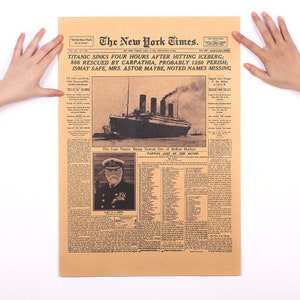 Titanic Poster "New York Times"